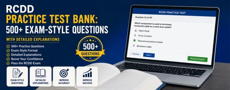 RCDD Practice Test Bank: 500+ Exam-Style Questions with Detailed Explanations