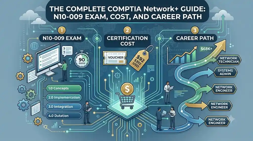 The Complete CompTIA Network+ Guide: N10-009 Exam, Cost, and Career Path